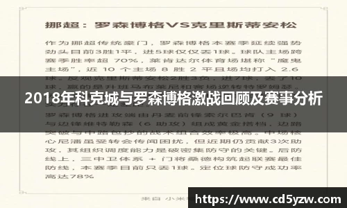 2018年科克城与罗森博格激战回顾及赛事分析
